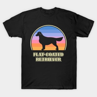 Flat-Coated Retriever Vintage Sunset Dog T-Shirt